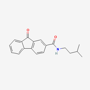 molecular formula C19H19NO2 B2559876 N-isopentyl-9-oxo-9H-fluorene-2-carboxamide CAS No. 708992-33-0