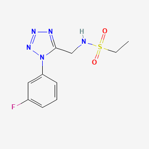 N-((1-(3-fluorophenyl)-1H-tetrazol-5-yl)methyl)ethanesulfonamide