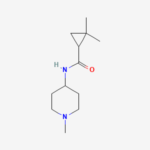 molecular formula C12H22N2O B2559904 2,2-二甲基-N-(1-甲基哌啶-4-基)环丙烷-1-甲酰胺 CAS No. 2167434-06-0