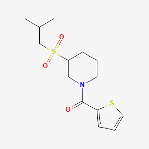 3-(2-Methylpropanesulfonyl)-1-(thiophene-2-carbonyl)piperidine