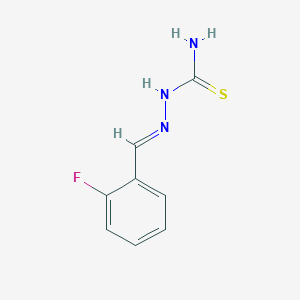 molecular formula C8H8FN3S B255993 [(E)-(2-fluorophenyl)methyleneamino]thiourea 
