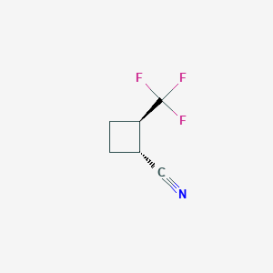 (1R,2R)-2-(Trifluoromethyl)cyclobutane-1-carbonitrile