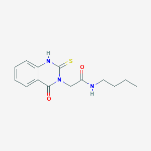 molecular formula C14H17N3O2S B2559936 N-Butyl-2-(4-oxo-2-sulfanylidene-1H-quinazolin-3-yl)acetamide CAS No. 2309592-61-6