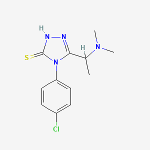 4-(4-chlorophenyl)-5-[1-(dimethylamino)ethyl]-4H-1,2,4-triazole-3-thiol