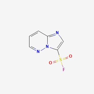 molecular formula C6H4FN3O2S B2559987 Imidazo[1,2-b]pyridazine-3-sulfonyl fluoride CAS No. 2305486-56-8