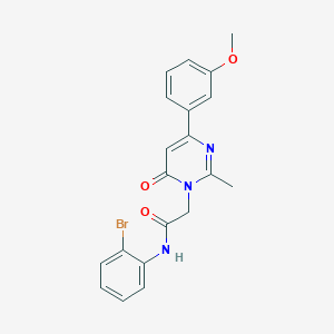 molecular formula C20H18BrN3O3 B2559991 N-(2-bromophenyl)-2-(4-(3-methoxyphenyl)-2-methyl-6-oxopyrimidin-1(6H)-yl)acetamide CAS No. 1251546-82-3