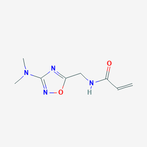molecular formula C8H12N4O2 B2560022 N-{[3-(dimethylamino)-1,2,4-oxadiazol-5-yl]methyl}prop-2-enamide CAS No. 2094734-84-4