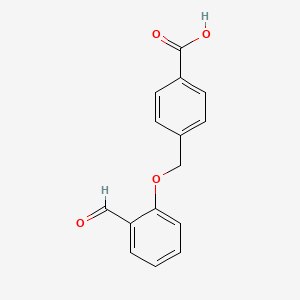 molecular formula C15H12O4 B2560025 4-[(2-Formylphenoxy)methyl]benzoic acid CAS No. 338994-68-6