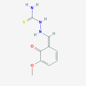 [[(Z)-(5-methoxy-6-oxocyclohexa-2,4-dien-1-ylidene)methyl]amino]thiourea