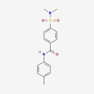molecular formula C16H18N2O3S B2560031 4-(N,N-dimethylsulfamoyl)-N-(p-tolyl)benzamide CAS No. 313254-25-0