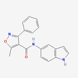 N-(1H-indol-5-yl)-5-methyl-3-phenyl-1,2-oxazole-4-carboxamide