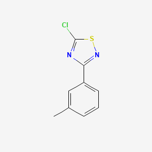 molecular formula C9H7ClN2S B2560048 5-氯-3-(3-甲基苯基)-1,2,4-噻二唑 CAS No. 1221342-38-6