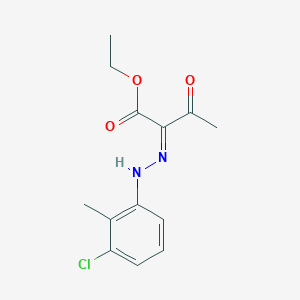 molecular formula C13H15ClN2O3 B256005 ethyl (2Z)-2-[(3-chloro-2-methylphenyl)hydrazinylidene]-3-oxobutanoate 