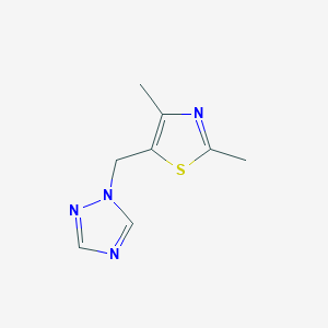 molecular formula C8H10N4S B2560063 5-((1H-1,2,4-triazol-1-yl)methyl)-2,4-dimethylthiazole CAS No. 2282643-77-8