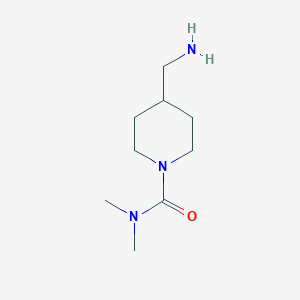 4-(aminomethyl)-N,N-dimethylpiperidine-1-carboxamide