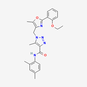 N-(2,4-dimethylphenyl)-1-{[2-(2-ethoxyphenyl)-5-methyl-1,3-oxazol-4-yl]methyl}-5-methyl-1H-1,2,3-triazole-4-carboxamide