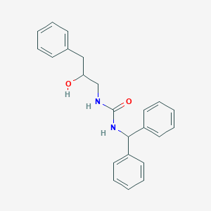 molecular formula C23H24N2O2 B2560078 1-Benzhydryl-3-(2-hydroxy-3-phenylpropyl)urea CAS No. 1351659-86-3
