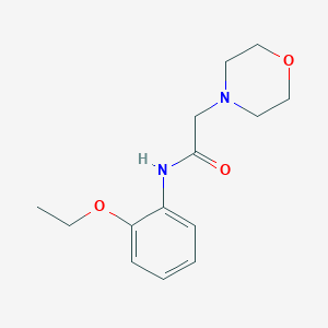 molecular formula C14H20N2O3 B256009 N-(2-ethoxyphenyl)-2-(4-morpholinyl)acetamide 