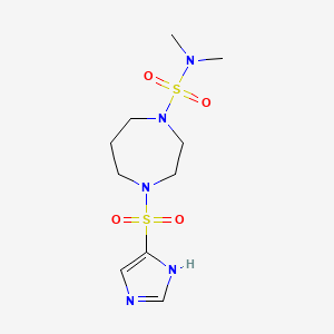 4-((1H-imidazol-4-yl)sulfonyl)-N,N-dimethyl-1,4-diazepane-1-sulfonamide