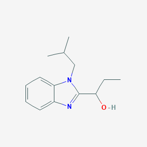 molecular formula C14H20N2O B256012 1-(1-isobutyl-1H-benzimidazol-2-yl)-1-propanol 