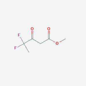 molecular formula C6H8F2O3 B2560130 Methyl 4,4-difluoro-3-oxopentanoate CAS No. 1261547-16-3