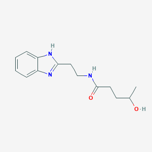 molecular formula C14H19N3O2 B256016 N-[2-(1H-benzimidazol-2-yl)ethyl]-4-hydroxypentanamide 