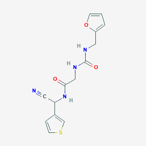 N-[cyano(thiophen-3-yl)methyl]-2-({[(furan-2-yl)methyl]carbamoyl}amino)acetamide
