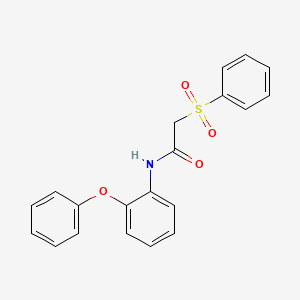 molecular formula C20H17NO4S B2560167 2-(benzenesulfonyl)-N-(2-phenoxyphenyl)acetamide CAS No. 898427-84-4