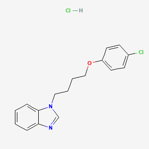 1-(4-(4-chlorophenoxy)butyl)-1H-benzo[d]imidazole hydrochloride