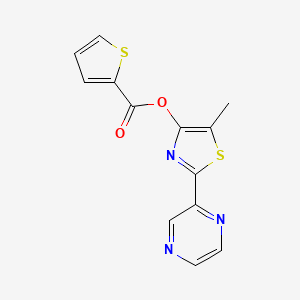 5-Methyl-2-(2-pyrazinyl)-1,3-thiazol-4-yl 2-thiophenecarboxylate