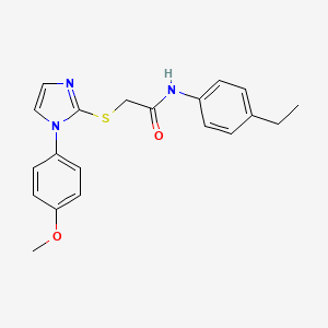 N-(4-ethylphenyl)-2-((1-(4-methoxyphenyl)-1H-imidazol-2-yl)thio)acetamide