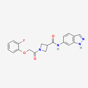 1-(2-(2-fluorophenoxy)acetyl)-N-(1H-indazol-6-yl)azetidine-3-carboxamide