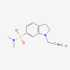 molecular formula C13H16N2O2S B2560250 N,N-dimethyl-1-(prop-2-yn-1-yl)-2,3-dihydro-1H-indole-6-sulfonamide CAS No. 1355521-92-4