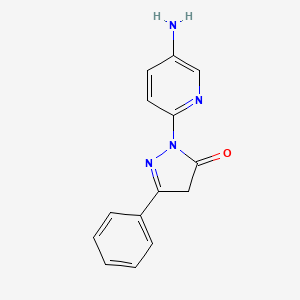 1-(5-aminopyridin-2-yl)-3-phenyl-4,5-dihydro-1H-pyrazol-5-one