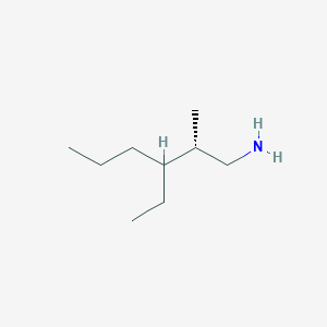 (2S)-3-Ethyl-2-methylhexan-1-amine