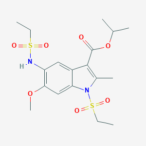 isopropyl 1-(ethylsulfonyl)-5-[(ethylsulfonyl)amino]-6-methoxy-2-methyl-1H-indole-3-carboxylate