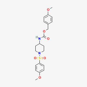 4-methoxybenzyl N-{1-[(4-methoxyphenyl)sulfonyl]-4-piperidinyl}carbamate