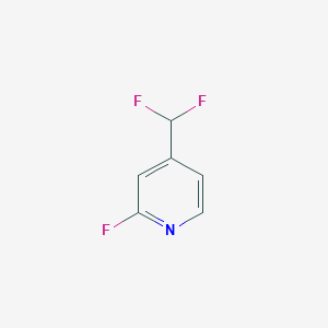 molecular formula C6H4F3N B2560265 2-氟-4-(二氟甲基)吡啶 CAS No. 84940-51-2