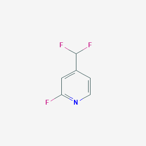 molecular formula C6H4F3N B2560265 2-Fluoro-4-(difluorométhyl)pyridine CAS No. 84940-51-2