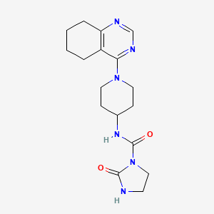 2-oxo-N-(1-(5,6,7,8-tetrahydroquinazolin-4-yl)piperidin-4-yl)imidazolidine-1-carboxamide