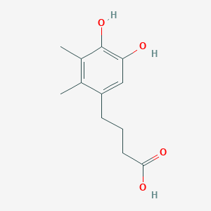 molecular formula C12H16O4 B2560278 4-(4,5-Dihydroxy-2,3-dimethylphenyl)butanoic acid CAS No. 1897286-22-4