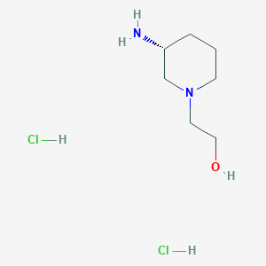 molecular formula C7H18Cl2N2O B2560280 2-[(3R)-3-aminopiperidin-1-yl]ethan-1-ol dihydrochloride CAS No. 2243501-55-3