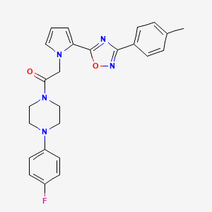 1-[4-(4-fluorophenyl)piperazin-1-yl]-2-{2-[3-(4-methylphenyl)-1,2,4-oxadiazol-5-yl]-1H-pyrrol-1-yl}ethanone