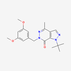 1-(tert-butyl)-6-(3,5-dimethoxybenzyl)-4-methyl-1H-pyrazolo[3,4-d]pyridazin-7(6H)-one