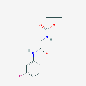 tert-butyl N-{[(3-fluorophenyl)carbamoyl]methyl}carbamate