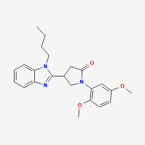4-(1-butyl-1H-benzimidazol-2-yl)-1-(2,5-dimethoxyphenyl)pyrrolidin-2-one