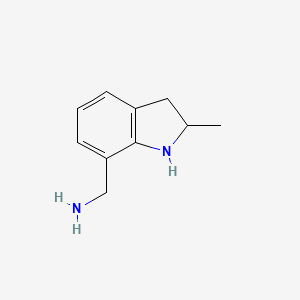 (2-Methyl-2,3-dihydro-1H-indol-7-yl)methanamine