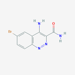 4-Amino-6-bromocinnoline-3-carboxamide