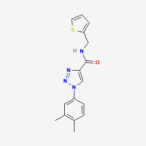 1-(3,4-dimethylphenyl)-N-(thiophen-2-ylmethyl)-1H-1,2,3-triazole-4-carboxamide