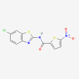 N-(6-chloro-1,3-benzothiazol-2-yl)-5-nitrothiophene-2-carboxamide